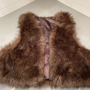 Faux fur vest